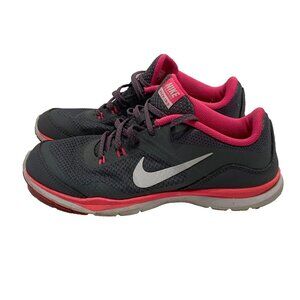 Nike Shoe Pink Gray Sneaker Tennis Athletic Running Workout Tennis Shoe 7.5